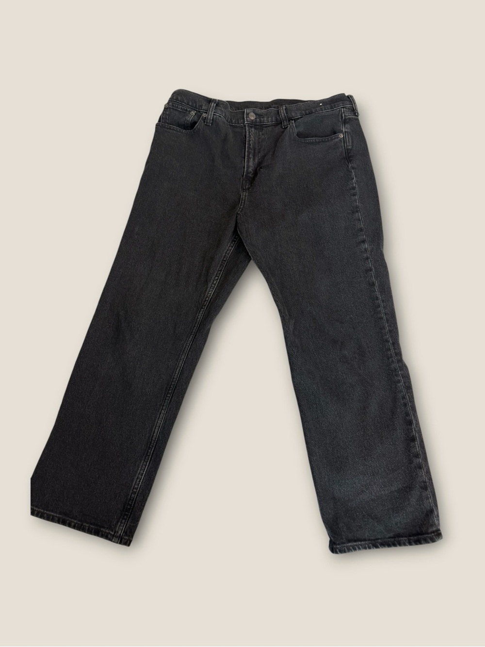 Gap ’90s Straight Crop High Rise Jeans 33/16R Washed Black